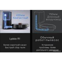 Робот-пылесос Lydsto Robot Vacuum Cleaner R1 Pro (черный)