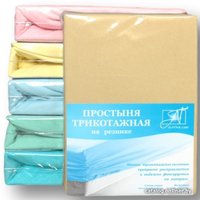 Простыня Альвитек Трикотажная на резинке 180x200x20 ПТР-БЕЖ-180(180) (бежевый)