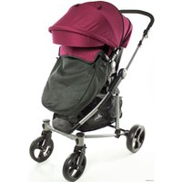 Универсальная коляска ForKiddy Siesta (3 в 1 + утепленный блок, бордовый)