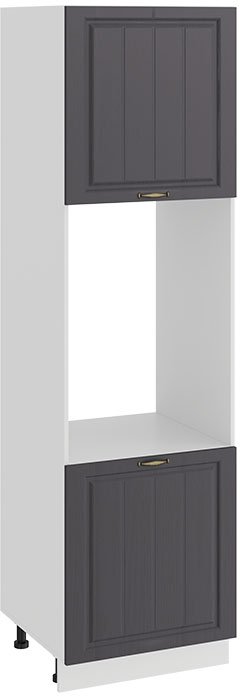 

Шкаф напольный Трия Лина 1П6 (белый/графит)