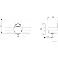 Стакан для зубной щетки и пасты Ledeme L1908