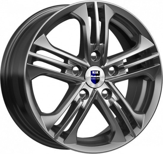 

Литые диски K&K Trinity 15x6" 5x114.3мм DIA 67.1мм ET 47мм Дарк платинум