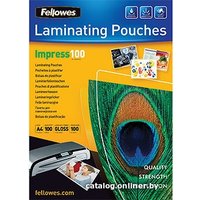 Пленка для ламинирования Fellowes Laminating Pouch А4, 100 мкм, 100 л