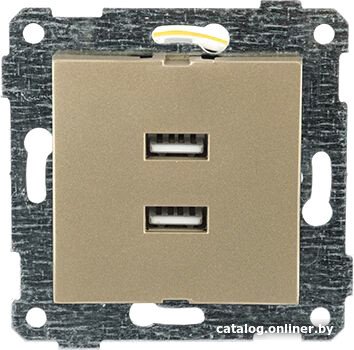 Розетка USB Mutlusan Rita 2200-449-0185 (золото доре)