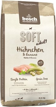 

Сухой корм для собак Bosch Soft+ Huhnchen & Banane 2.5 кг