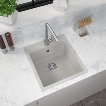 Кухонная мойка ZorG Como 46 (серый жемчуг)