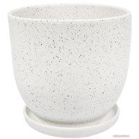 Вазон Вещицы Терраццо BH-93-3 4.7 л (белый)