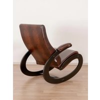 Кресло-качалка Glider Экси М (коричневый/венге)