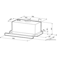 Кухонная вытяжка Krona Kamilla Power 600 Inox 3P