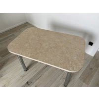 Кухонный стол Senira Р-001-02 (аламбра светлая/хром)