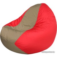 Кресло-мешок Flagman Classic К2.1-149 (красный/бежевый темный)