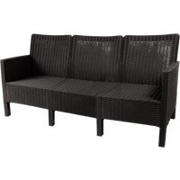 Скамейка ВПМ Ротанг 3-х местный 6199089 (темно-серый)