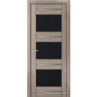 Межкомнатная дверь MDF-Techno Dominika 300 60x200 (дуб дымчатый/лакобель черный)