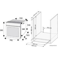 Электрический духовой шкаф Ginzzu HOE-275