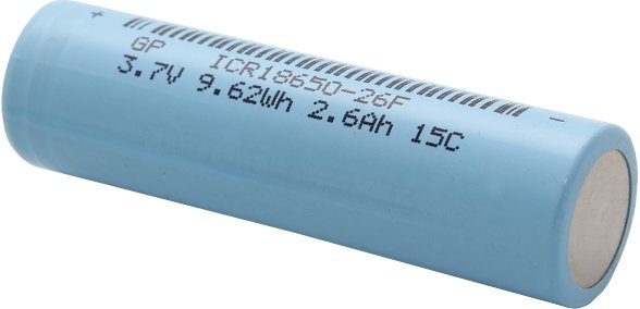 

Аккумулятор GP 18650 2550 mAh ICR18650-26F