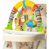 Высокий стульчик ForKiddy Podium Toys 0+ (два чехла +х/б вкладыш, кремовый)