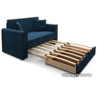 Диван Мебель-АРС Санта (велюр темно-синий Luna 034)