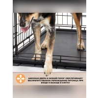 Клетка Midwest Life Stages для собак 2 двери 1648DD (124x79x82см, черный)