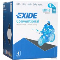 Мотоциклетный аккумулятор Exide EB9-B (9 А·ч)