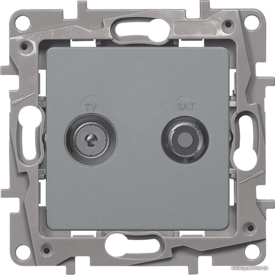 Розетка Legrand Etika 672457 (алюминий)