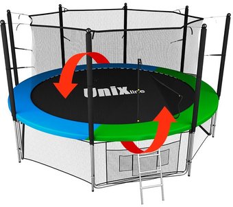 Батут Unix Line Classic 12ft inside (синий/зеленый)