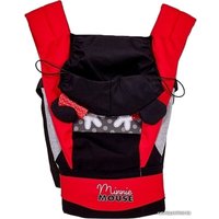 Рюкзак-переноска Polini Kids Минни Маус с вышивкой 0001700-9 (черный/красный)