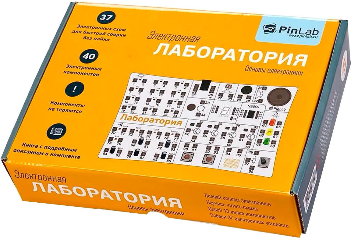 

Конструктор PinLab Электронная лаборатория 7096 Основы электроники