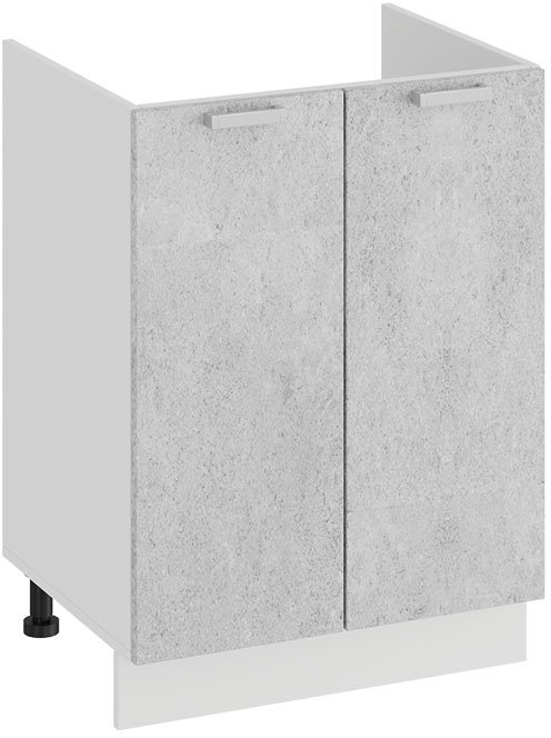 

Шкаф напольный Трия Гранита 1Н6М (белый/бетон снежный)