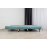 Диван DiArt Элли 1200 (велюр Selfie aquamarine/ножки светлые)