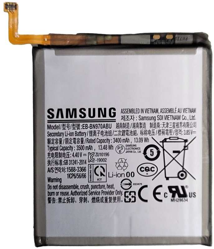 

Аккумулятор для телефона By-mobile совместим с Samsung Galaxy Note 10 EB-BN970ABU