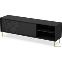 Тумба Halmar Bullet RTV-1 180 (черный/золотой)