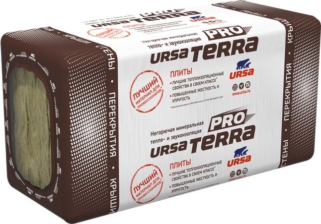 

Теплоизоляция URSA Terra 34 PN Pro 1000x610 100 мм