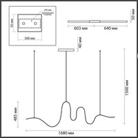 Подвесная люстра Odeon Light Nastro 7025/52L