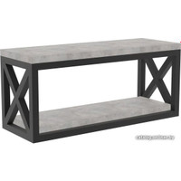 Журнальный столик TMB Loft Блум ЛДСП 1000х400х500 36 мм (бетон чикаго светло-серый)