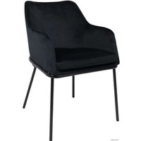 Стул с подлокотниками Алвест AV 318 (черный бархат H-75/черный)