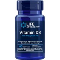 Витамин Life Extension Vitamin D3 125 mcg 5000 IU (60 капсул)