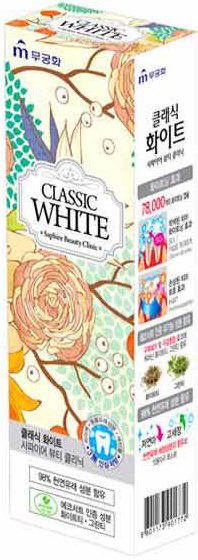 

Зубная паста Mukunghwa Отбеливающая аромат мяты и зеленого чая Classic White (110 г)