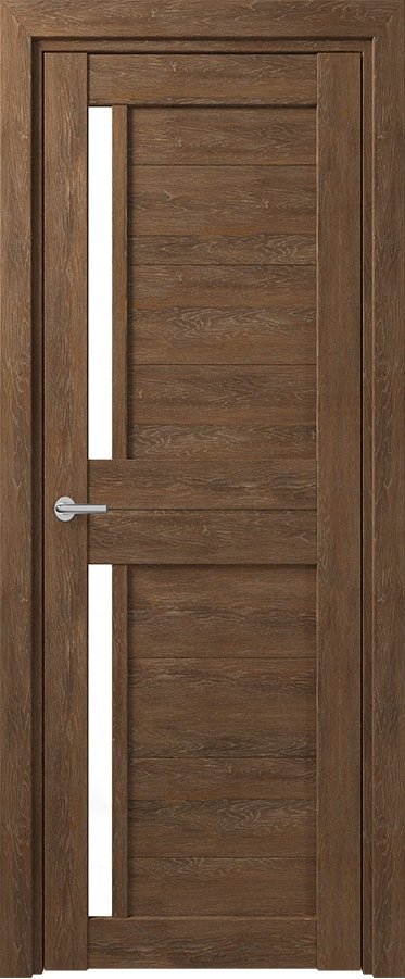 

Межкомнатная дверь Юркас Deform D17 ДО 70x200 (дуб шале корица/lacobel белый лак)