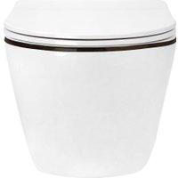 Унитаз подвесной Roxen Antares Black в комплекте с инсталляцией StounFix Dual Fresh 6 в 1 964974 (кнопка: черное стекло)