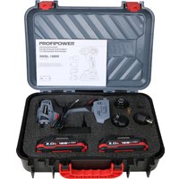 Дрель-шуруповерт Profipower MKBL-18BM (с 2-мя АКБ, кейс, сменные патроны)