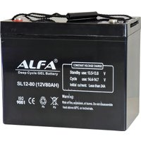 Тяговый аккумулятор ALFA 12V-80Ah(C20) L+ (80 А·ч)