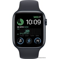 Умные часы Apple Watch SE 2 44 мм (алюминиевый корпус, полуночный/полуночный, спортивные силиконовые ремешки S/M + M/L)