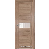 Межкомнатная дверь ProfilDoors 2.05XN L 90x200 (салинас светлый, стекло перламутровый лак)