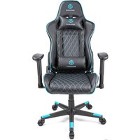Игровое (геймерское) кресло Evolution Tactic 1 (черный/голубой)