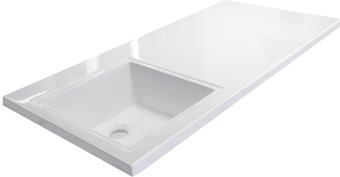 Умывальник Эстет Даллас 100, левая (белый)