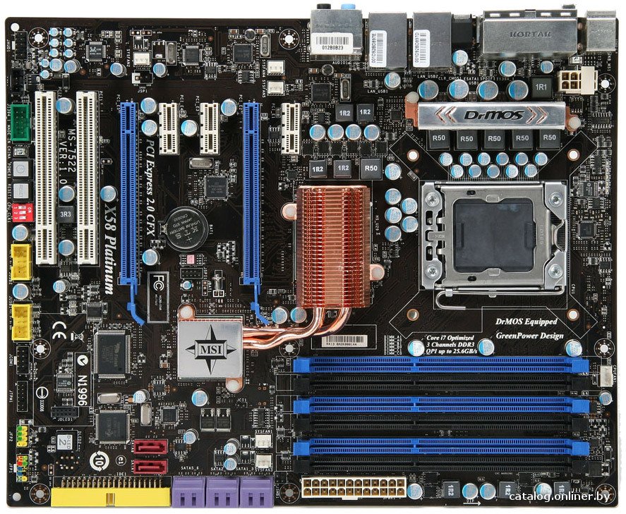 【美品】MSI X58 Platinum MSI X58 Platinum Motherboard LGA1366 Intel X58 ATX RAID SATA