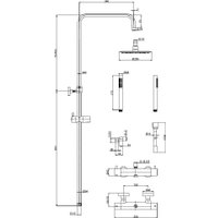 Душевая система  AQUAme Siena AQM8006GM