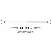Карниз для ванны Fora FOR-ROD-220IGR (серый)