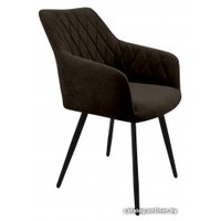 Стул Гальваник Диаманте Лофт (эмаль черный муар/Catania Brown)
