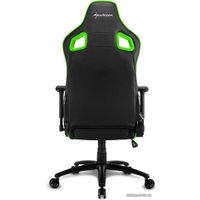 Игровое (геймерское) кресло Sharkoon Elbrus 2 (черный/зеленый)